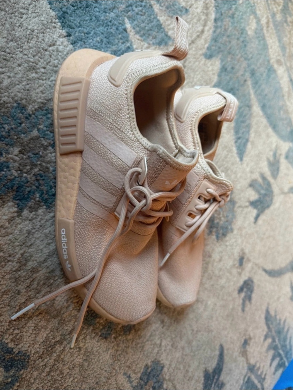 adidas Women’s Nude Pink Knit Running Sneakers